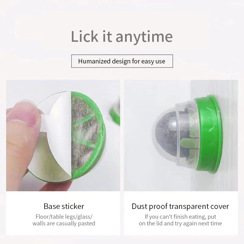 🌿Bola adhesiva de pared de gato con hierba gatera Natural, rascadores de juguete, golosinas, elimina bolas naturales saludables para promover la digestión, aperitivos de hierba para gatos